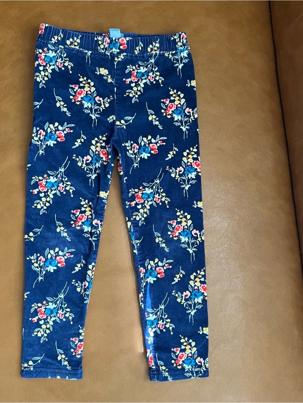 Baby Gap Toddler Girls Sz 3Y Navy Floral Print Pants Bottoms